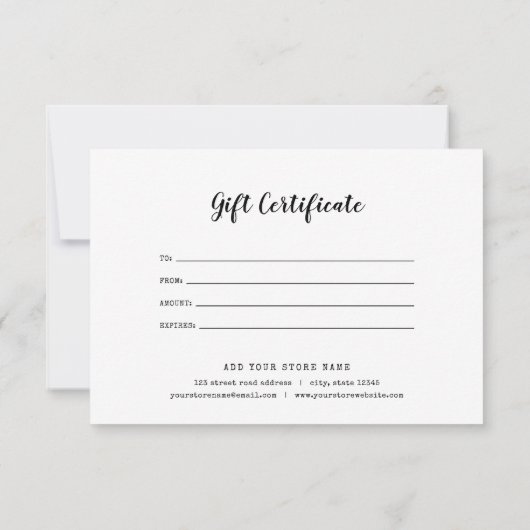 Logo-Skript und Geschenkgutachten für Schreibmasch (Rückseite)