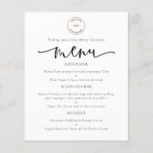 Logo-Skript Weihnachtsmenü für Unternehmen (Vorderseite)