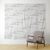 Logo-Slogan Business Step and Repeat, Simple Brown Wandteppich (Beispiel (Horizontal))