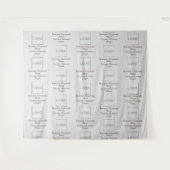 Logo-Slogan Markenzeichen für Unternehmen Brown Wandteppich (Vorderseite (Horizontal))