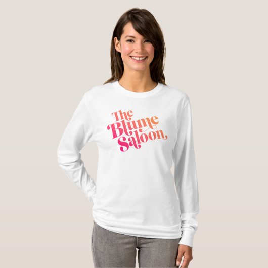 Logo-Slouchy Sweatshirt (weiß) T-Shirt (Vorne ganz)