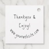 Logo "Small Craft Business Name Thanke Website" Geschenkanhänger (Rückseite)