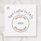 Logo "Small Craft Business Name Thanke Website" Geschenkanhänger (Vorderseite)