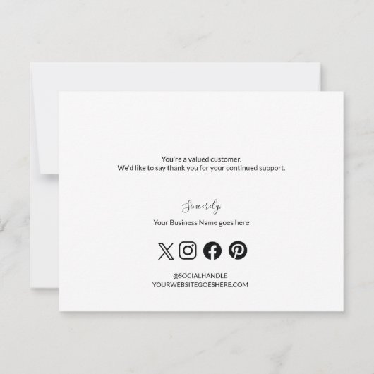 Logo "Social Gold" Dankeskarte (Rückseite)