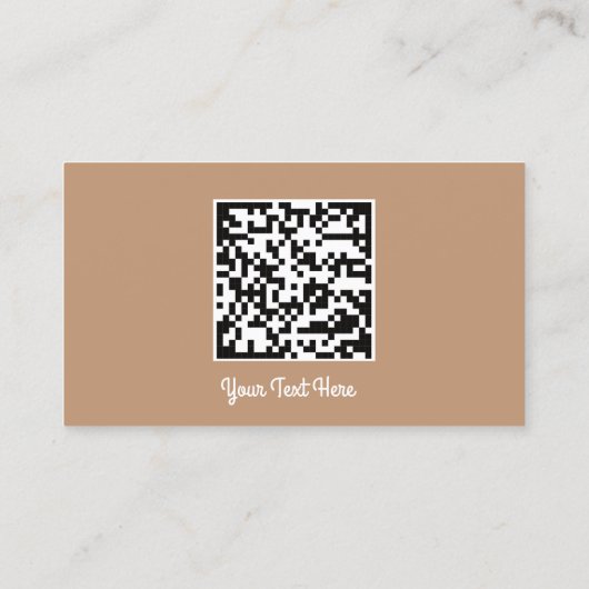Logo Social Media Gold QR-Code-Adresse braun Visitenkarte (Rückseite)