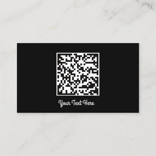 Logo Social Media Gold QR Code Gold Black Visitenkarte (Rückseite)
