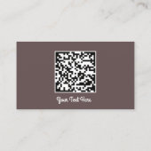 Logo Social Media Gold QR Code Gold Brown Visitenkarte (Rückseite)