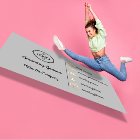 Logo Social Media Gold QR Code Gold YouTubes Visitenkarte