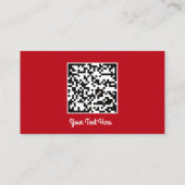 Logo Social Media Gold QR Red Gold Gold Visitenkarte (Rückseite)