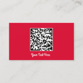 Logo Social Media Gold QR Red Gold Gold Visitenkarte (Rückseite)