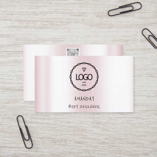 Logo-Social-Media-Logo QR-Code Visitenkarte (Vorderseite/Rückseite Beispiel)