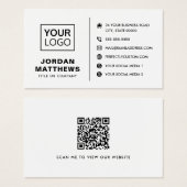 Logo-Social-Media-QR-Code jeder Farbe Visitenkarte (Vorne & Hinten)