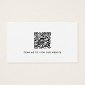 Logo-Social-Media-QR-Code jeder Farbe Visitenkarte (Rückseite)