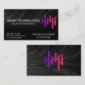 Logo "Solar Energy Power" | Tech Business Card Visitenkarte (Vorne/Hinten)