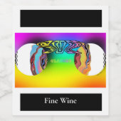 Logo "SONNENGLASSEN" Weinetikett (Einzelnes Label)