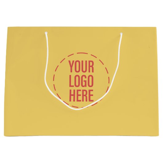 Logo "Sonnenstrand Gelb Thema" Große Geschenktüte (Vorderseite)