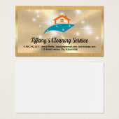 Logo-Sparkasse Clean House | Gold Metallic (Vorne & Hinten)
