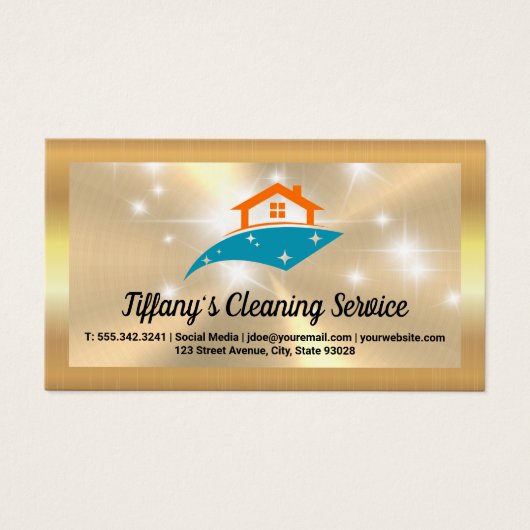 Logo-Sparkasse Clean House | Gold Metallic (Vorderseite)