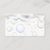 Logo "Spray Bottle Water Drop" | Seifenblasen Visitenkarte (Rückseite)