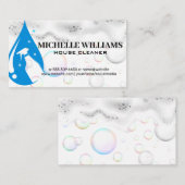 Logo "Spray Bottle Water Drop" | Seifenblasen Visitenkarte (Vorne/Hinten)