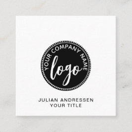 Logo Square Business Card Quadratische Visitenkarte