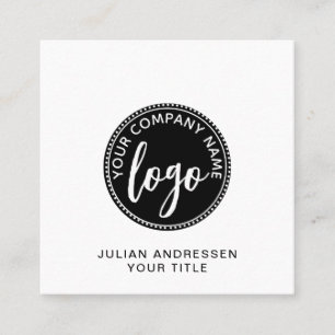 Logo Square Business Card Quadratische Visitenkarte