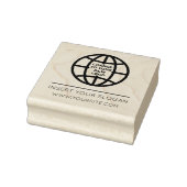 LOGO SQUARE UND SLOGAN RUBBER BRIEFMARKE GUMMISTEMPEL (Stempel)