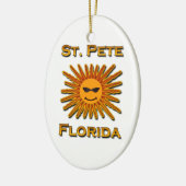 Logo St. Peter Florida Sun Keramikornament (Links)
