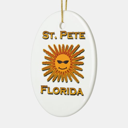 Logo St. Peter Florida Sun Keramikornament (Links)