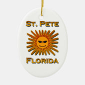 Logo St. Peter Florida Sun Keramikornament (Vorne)