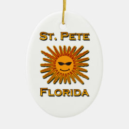 Logo St. Peter Florida Sun Keramikornament