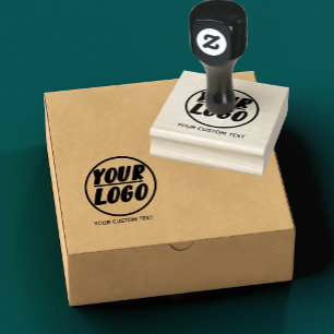 Logo-Stationierung für personalisierte Unternehmen Gummistempel