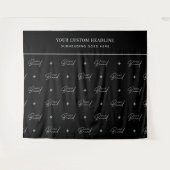 Logo Step Repeat Schlagzeile Messestand Hintergrun Wandteppich (Vorderseite (Horizontal))