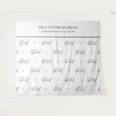 Logo Step Repeat Seminar Conference Event Backdrop Wandteppich (Vorderseite (Horizontal))