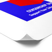 Logo-Stil für das Verbot von Büchern Poster (Ecke)