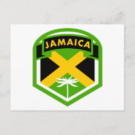 Logo-Stil für Jamaika Postkarte
