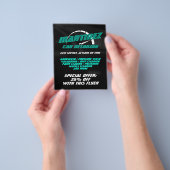 Logo-Stil Tachometer Flyer (Gruppe)