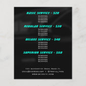 Logo-Stil Tachometer Flyer (Hinten)