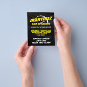 Logo-Stil Tachometer Flyer (Gruppe)