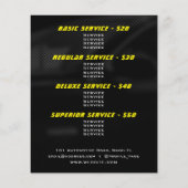 Logo-Stil Tachometer Flyer (Hinten)