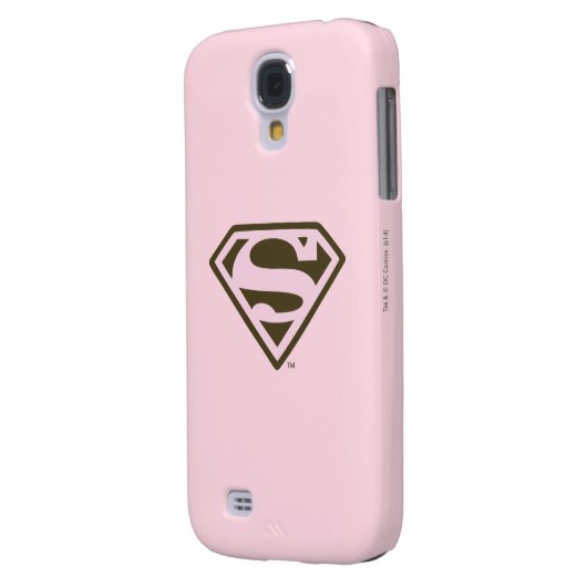 Logo "Supergirl Pink and Brown" Case-Mate Samsung Galaxy Hülle (Rückseite Links)