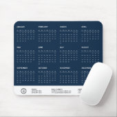 Logo-Swag für Blue Customizable 2024 Calendar Comp Mousepad (Mit Mouse)