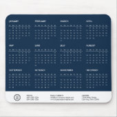 Logo-Swag für Blue Customizable 2024 Calendar Comp Mousepad (Vorne)