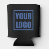 Logo-Swap-Vorlage Doppelseitig schwarz Dosenkühler (Rückseite)