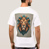Logo-T - Shirt für dynamische geometrische Linien (Rückseite)