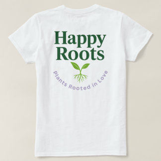Logo-T-Shirt (Hintergrunddruck) | Happy Roots T-Shirt