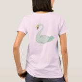 Logo-T - Shirt Schwan-Prinzessin-gefärbte Krawatte (Rückseite)
