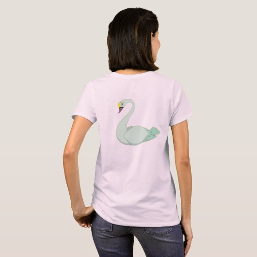 Logo-T - Shirt Schwan-Prinzessin-gefärbte Krawatte (Schwarz voll)