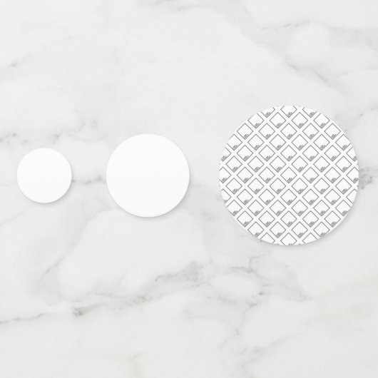 Logo-Tabelle Confetti Konfetti (Rückseiten)