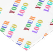 Logo-Tablette für benutzerdefinierte Unternehmen P Tischdecke (Schrägansicht)